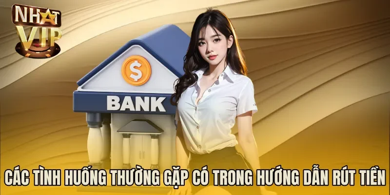 Các tình huống thường gặp có trong hướng dẫn rút tiền